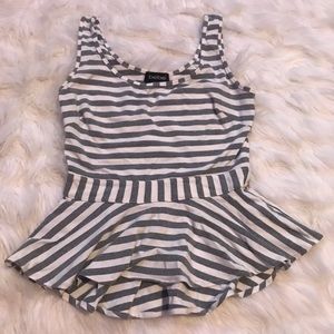 bebe striped top